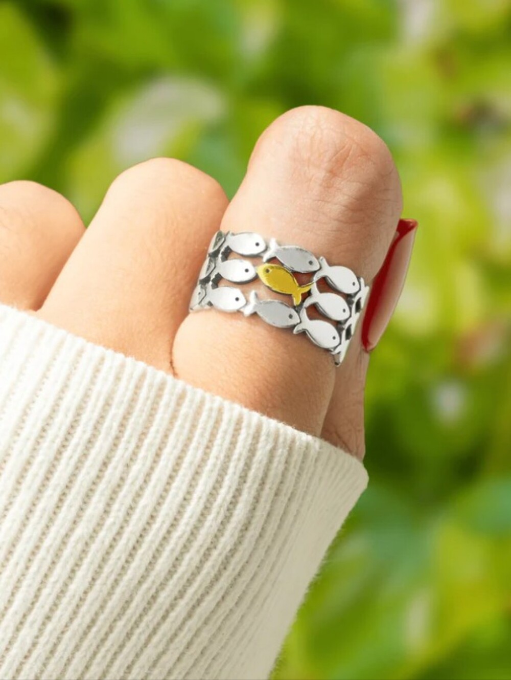 💙4/20 Hope Rings Fish Ring